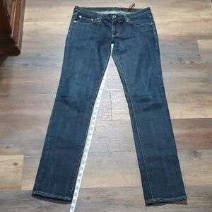 Adriano Goldschmied medium wash straight leg denim jeans euc